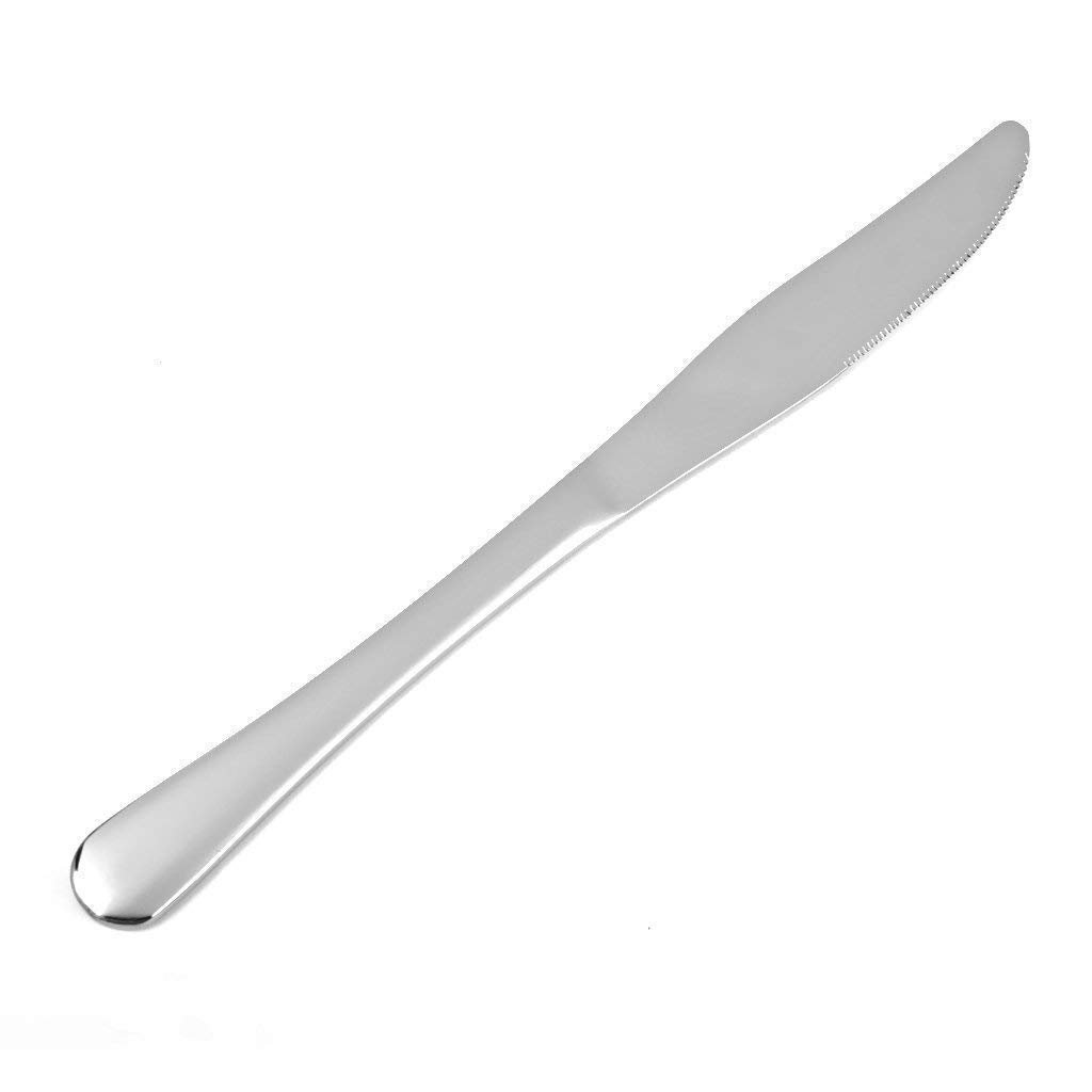 Homehouse Premium 2 Pieces Stainless Steel Butter Knife Dinner Knife Cutlery Set for Cheese and Bread with Timeless Elegance Design (21cm, 3.5mm Thick) - Image 2