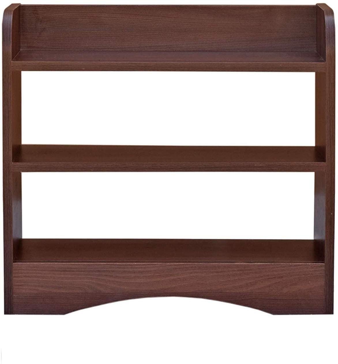 Yookeer Modern Bedside Table with 3 Shelves,Bed Side Table Wooden Organizer Stand/Home Decor Table/Coffee Table/End Table/Side Table for Bedroom/End Table for Living Room 40.6x25.4x50.8 cm,Dark Brown - Image 4