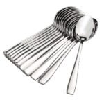 Kodenipr Club Stainless Steel Dinning, Dinner Spoons, Table Spoon Set of 12, Length 16cm (Medium Spoon)