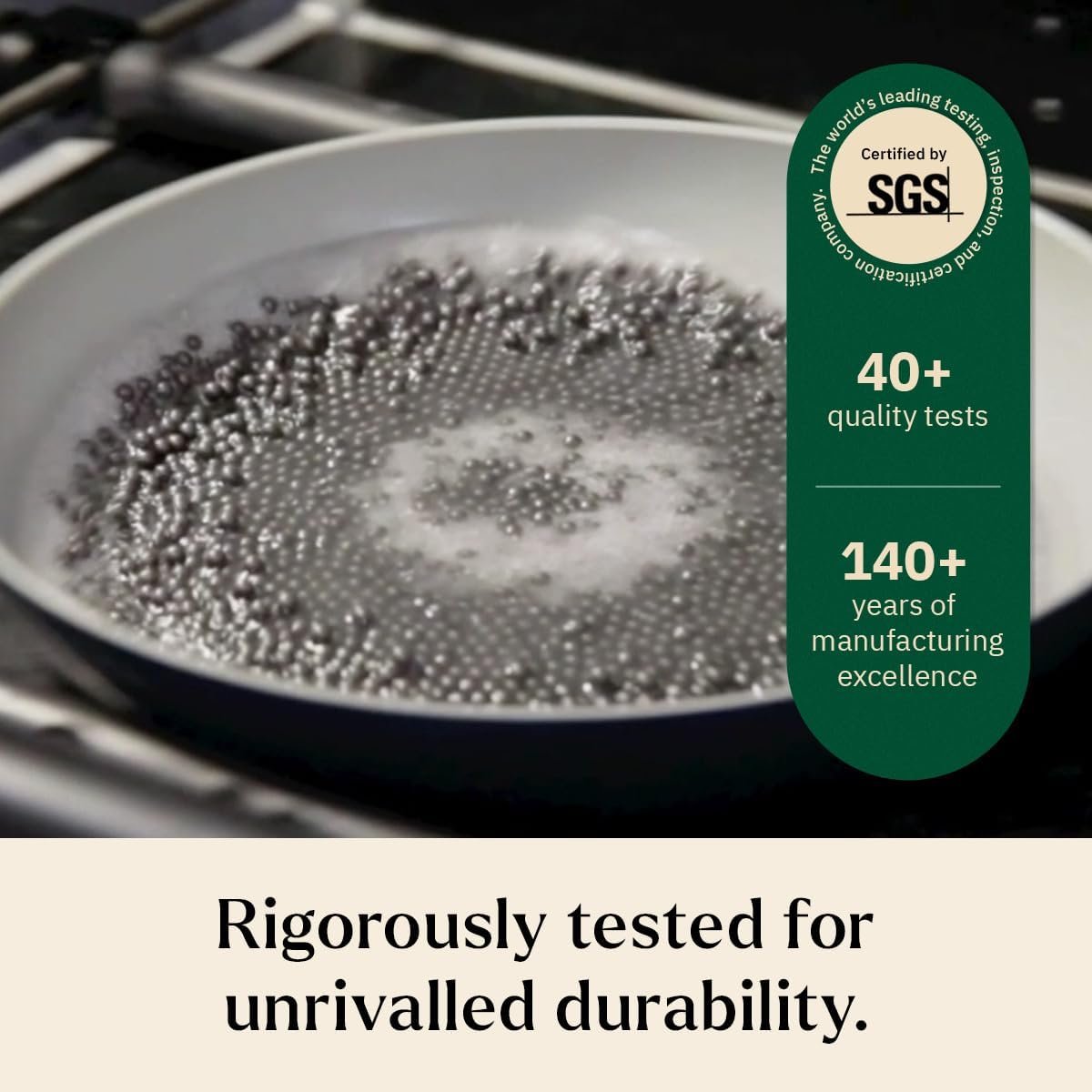 Ember Cookware Arcilla Ceramic Egg & Omelette Pan 20 cm with Glass Lid | 5-Year Warranty | 75% Less Oil Usage | Lightweight, Non-Toxic Non-Stick Ceramic Frypan|Gas Compatible| ISI Certified|Terracotta - Image 8