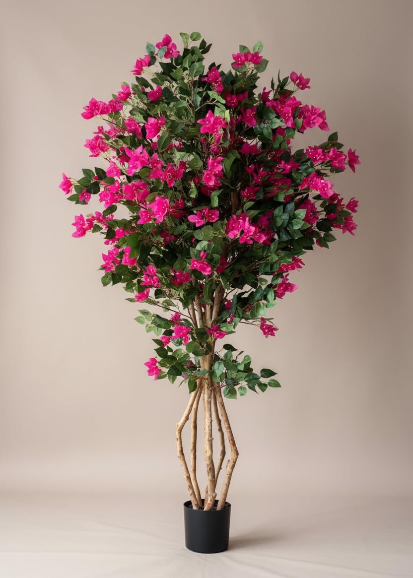 MASON HOME Artificial Bougainvillea Tree - 6 Feet | Realistic Plant - Trees - Flowers | Indoor Tropical | Home - Shop - Office | Gifting - Décor - Ambience - Durable | No Maintenance - Image 3