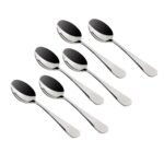 Meyer Heavy Gauge Stainless Steel 6Pc Tea Spoon Set I Dinner Spoon Set - Mirror Polished, Ergonomic, Rust-Resistant, Perfectly Balanced for Comfort & Elegance, Thickness 2mm, Length 14cm