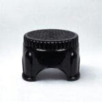 LuxuryBase Stool for Kitchen Bathroom Black 16cm | Panda Plastic Stools