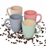 Eha Earth-Friendly Classic Coffee Mug Made with Rice Husk | 300 ml, 4 Unit