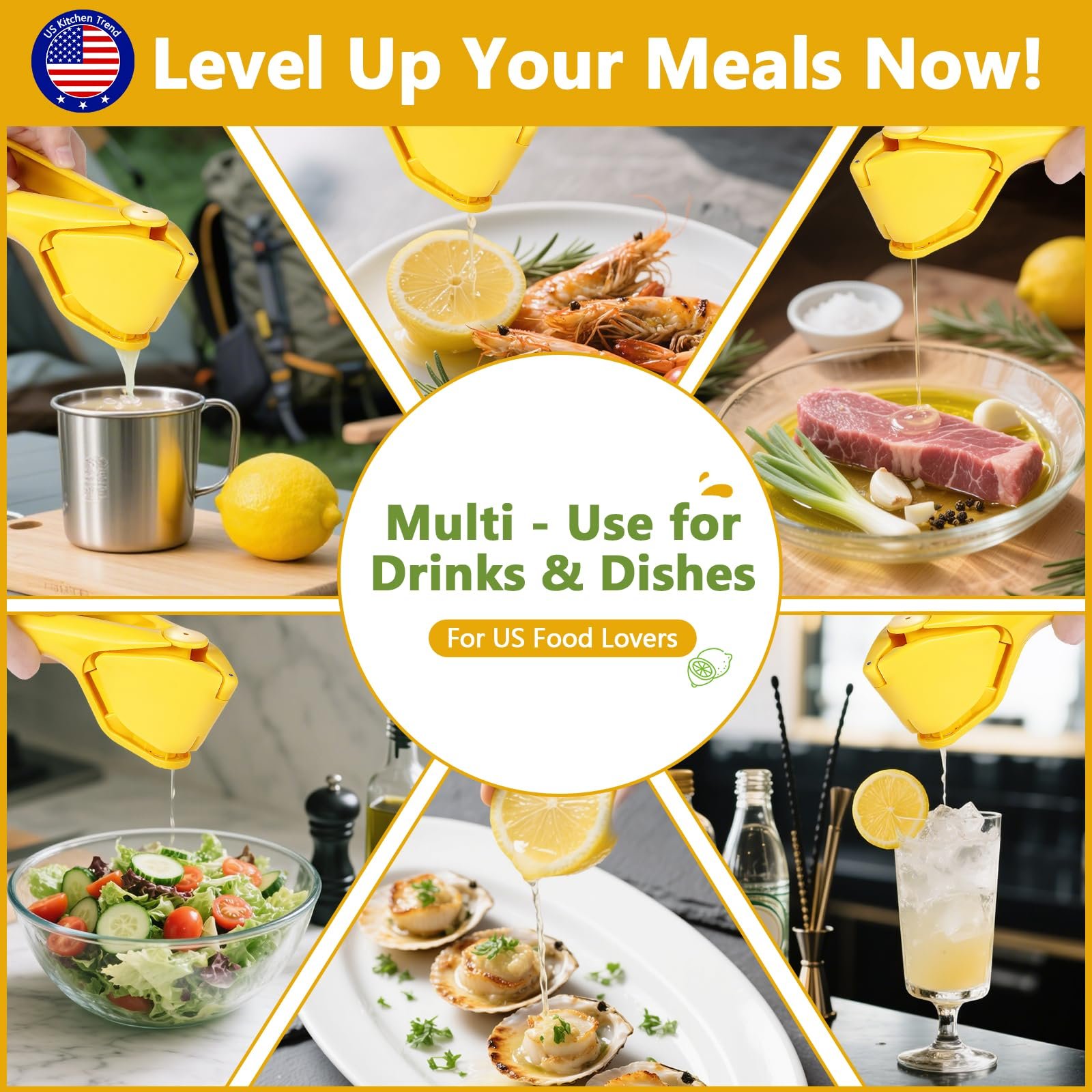 Foldable Manual Juicer for Lemon & Orange | Pulp & Seed Strainer | Dishwasher Safe, Space-Saving | Kitchen & Outdoor Use - Image 7