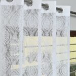 Kiara Creations Damas Net Transparent Curtains for Window- 6 Feet (Pack of 1) White